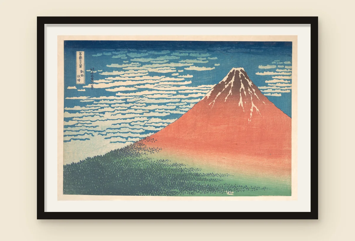 この一枚を額に入れて飾った見本